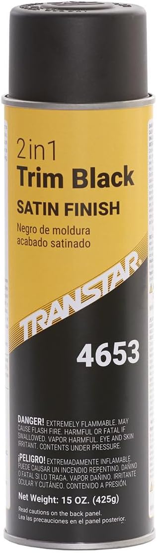 Transtar 4653 Satin Black 2-in-1 Trim Coating - 20 oz.