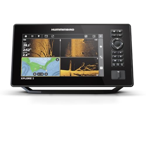 Humminbird XPLORE 9 GPS Fish Finder Head Unit with MEGA Side Imaging+ & HD Touchscreen Display (Control Head Only, No Transducer)