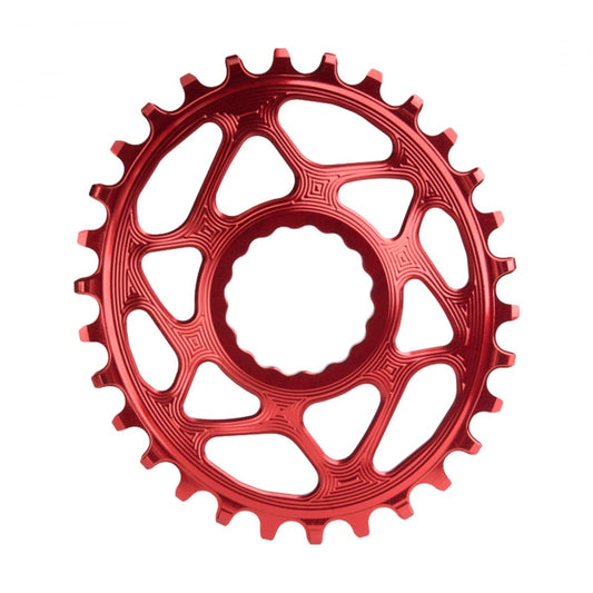 absoluteBLACK Oval Boost148 Direct Mount Narrow Wide Chainring Compatible with SRAM 3mm Offset, Red, 36T