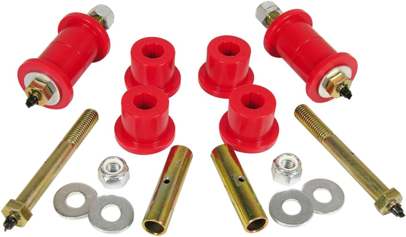 Prothane 87-96 Jeep YJ Front & Rear Main Spring Eye Bushings - Red