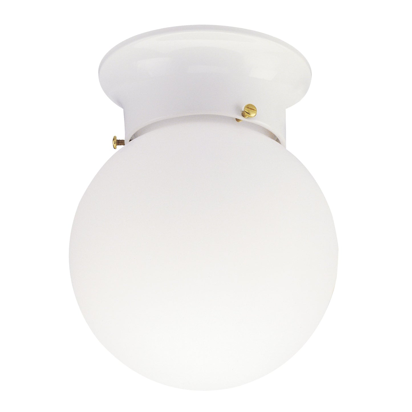 Westinghouse 6660700 Interior Ceiling Fixture 60 Watts, White Finish with Glass Globe