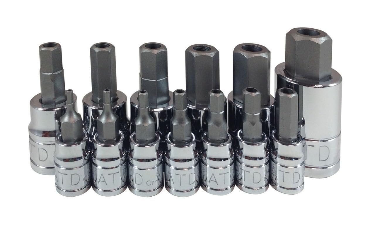 ATD Tools 13795 Tamper-Resistant Metric HEX Bit Socket Set, 13 Piece, 1 Pack