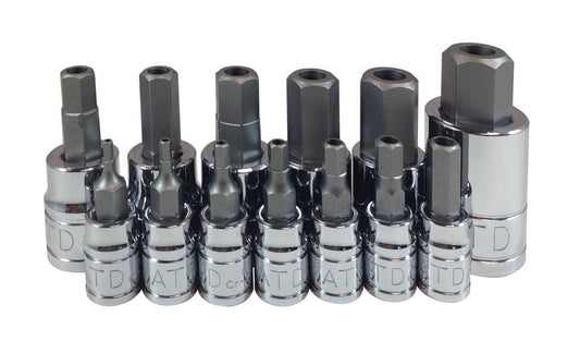 ATD Tools 13795 Tamper-Resistant Metric HEX Bit Socket Set, 13 Piece, 1 Pack