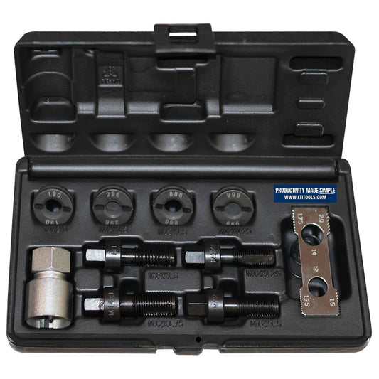 LTI Tools 10 Pc Wheel Stud Rethread Kit
