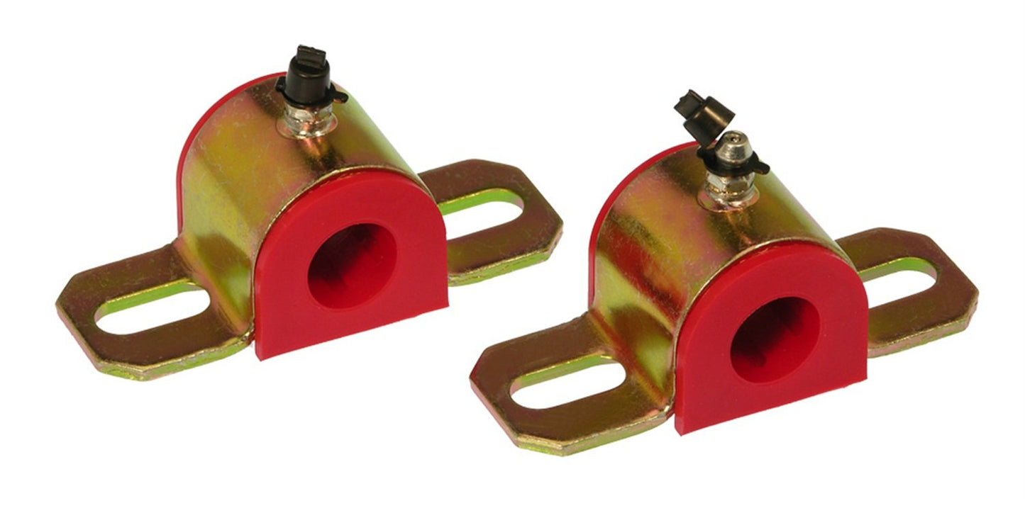 Prothane Universal Greasable Sway Bar Bushings - 22MM - Type A Bracket - Red