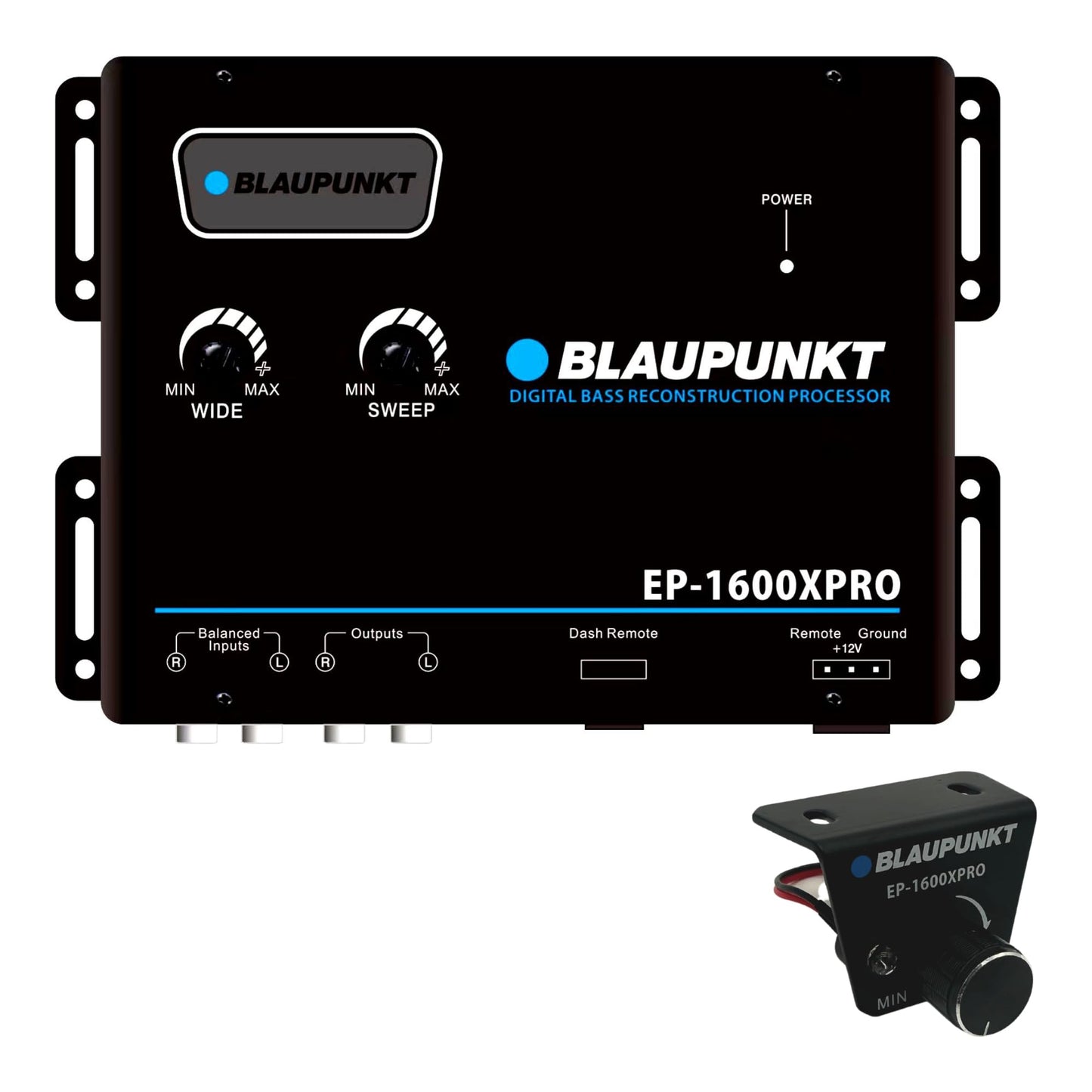 BLAUPUNKT EP-1600XPRO Digital Bass Enhancer Processor, Digital Sound Restoration, Maximizer and Reproducer and Car Audio Booster - Black