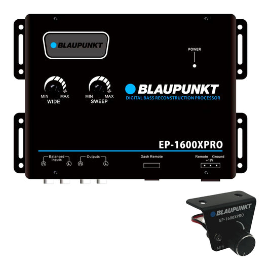 BLAUPUNKT EP-1600XPRO Digital Bass Enhancer Processor, Digital Sound Restoration, Maximizer and Reproducer and Car Audio Booster - Black