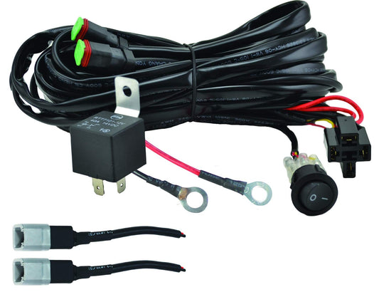 HELLA 357211011 ValueFit Two Light Wiring Harness, Black