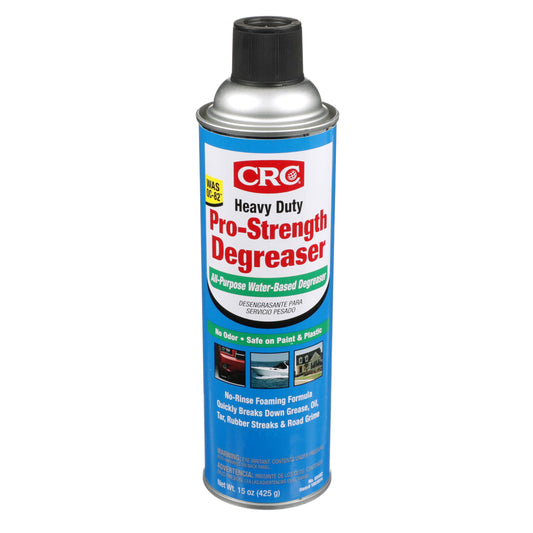 CRC 05482 Heavy Duty Pro-Strength Degreaser, All-Purpose Water-Based Degreaser, Odorless, Safe on Paint and Plastic, 15oz, [1 Pack]