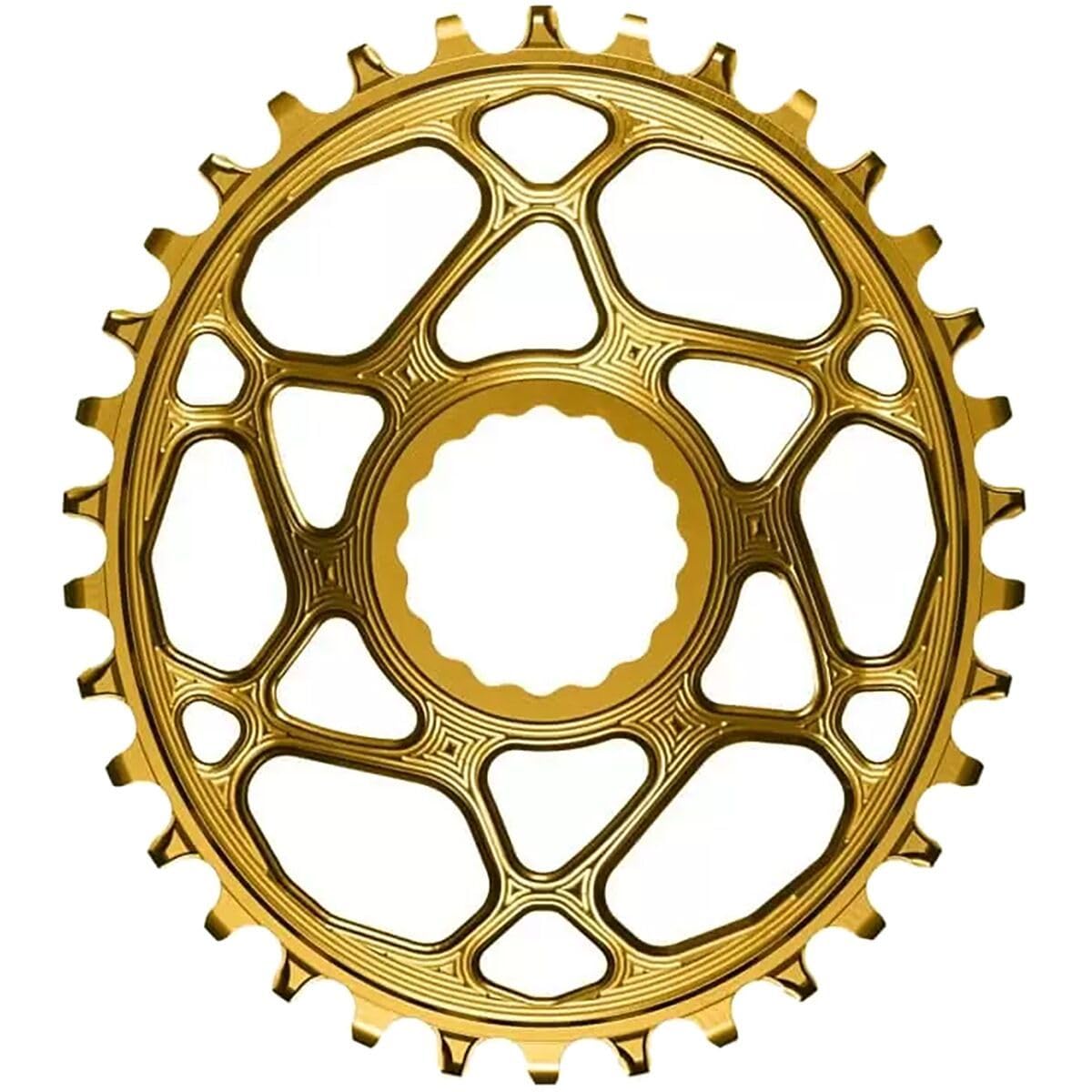 absoluteBLACK Oval Boost Direct Mount Cinch Premium Chainring Compatible with RaceFace, Gold, 32T