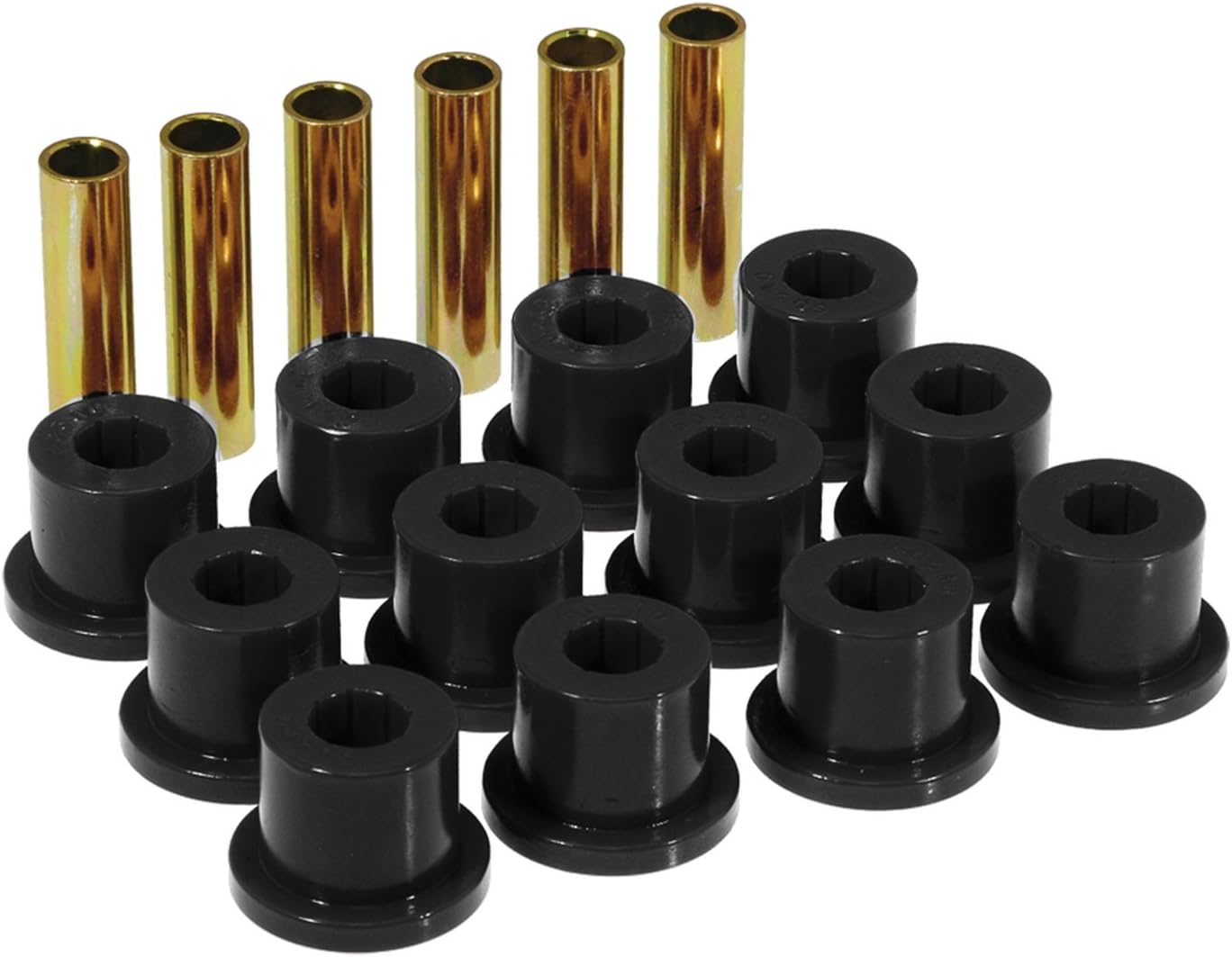 Prothane (7-1001-BL) 67-87 GM Rear Spring & Shackle Bushings (w/ 1.5in Bushings) - Black