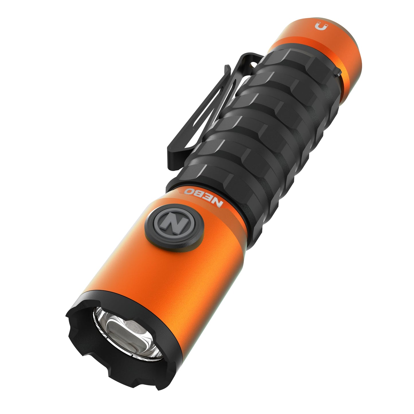 NEBO Torchy 2K Rechargeable Pocket Flashlight | 2000 Lumen Rechargeable & Portable Pocket Light with Clip, 5 LED Light Modes, Magnetic Base for Hands Free Use, Water & Impact Resistant
