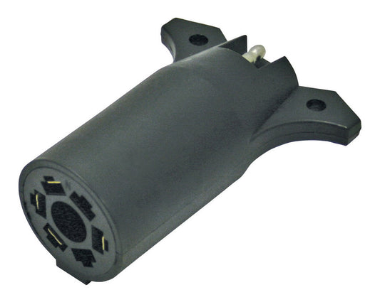 Reese Towpower 74607 7-Way to 4-Way Flat Blade Wiring Adapter - Black