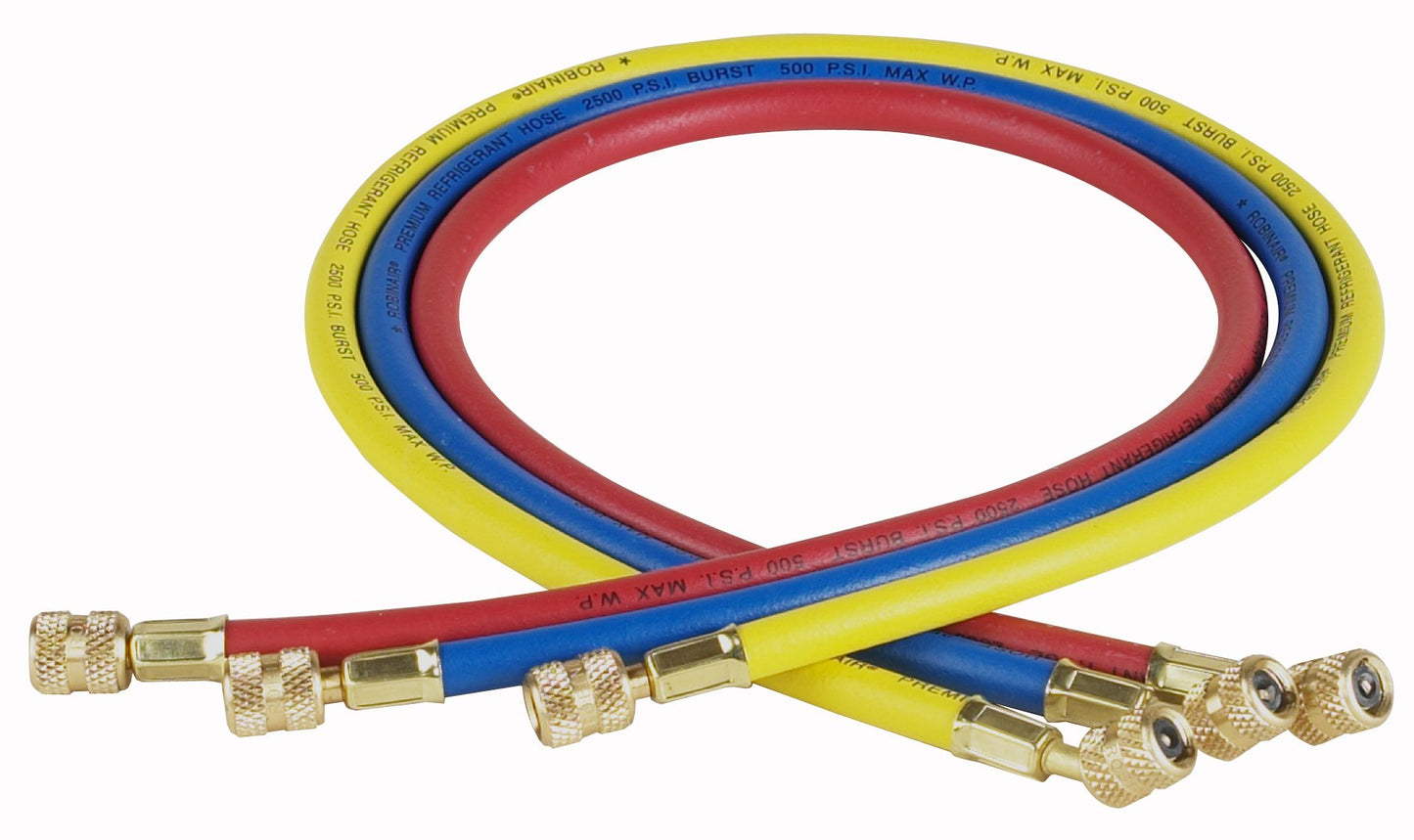 Robinair (30036) 1/4 Standard Hoses with Standard Fittings Set - 36, Set of 3,MultiColor