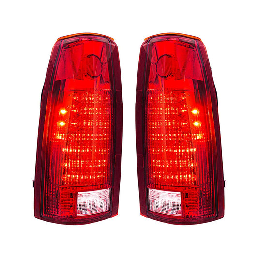 United Pacific 111124 24 LED Tail Light w/6 LED Backup Light Assembly for 1988-2000 Chevrolet & GMC Truck (OBS Body Style), 12V - ONE Set (Pack of 2)