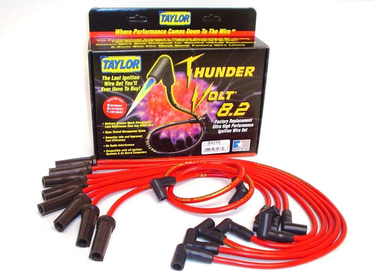 Taylor Cable 84276 ThunderVolt 8.2 Spark Plug Wire Set, Red