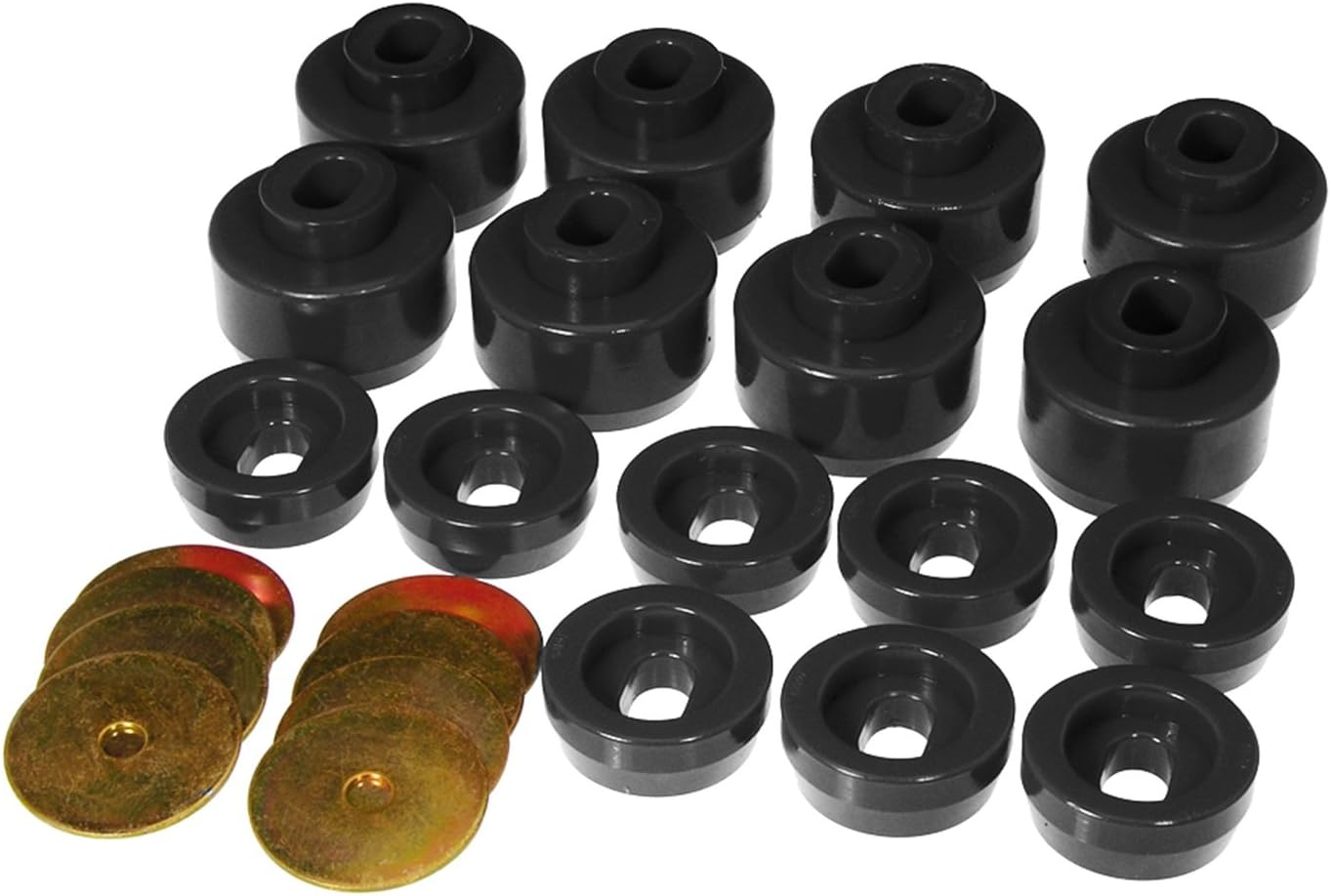 Prothane 7-141-BL Black Body and Cab Mount Bushing Kit - 16 Piece