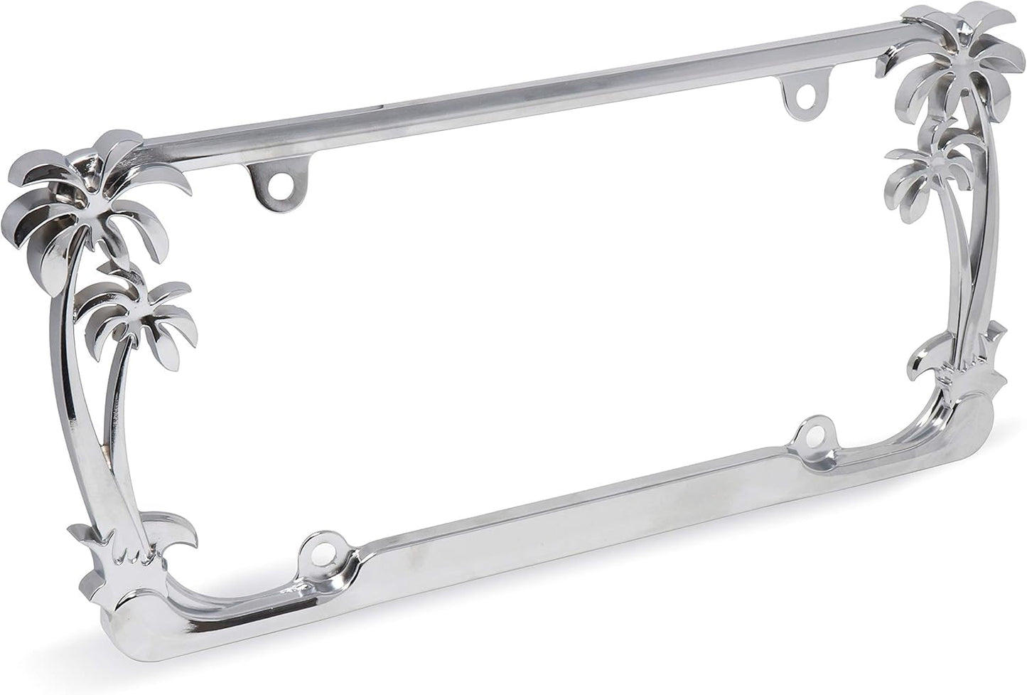 Cruiser Accessories 19003 Palm Tree License Plate Frame, Chrome