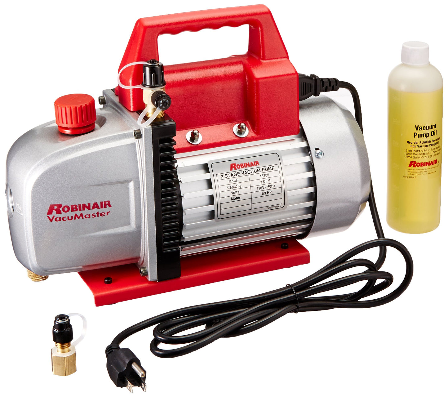 Robinair (15300) VacuMaster Economy Vacuum Pump - 2-Stage, 3 CFM