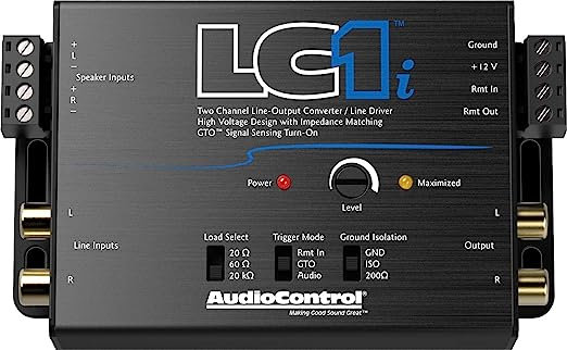 AudioControl LC1i Active 2-Channel Line Driver/Output Converter with Impedance Matching