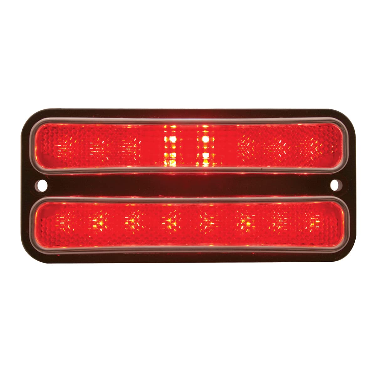 United Pacific CML6872R 18LED Side Marker Light w/Stainless Steel Trim for 1968-72 Chevy & GMC Trucks, Sealed Electronics, 12V DC - Red (ONE Unit)