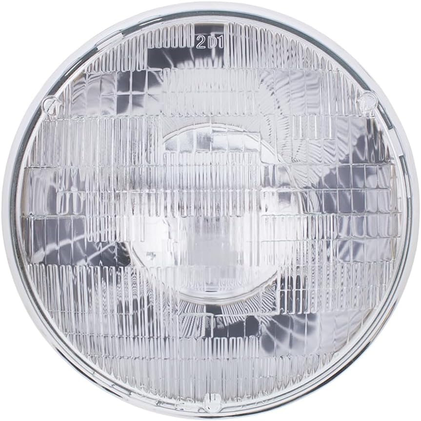 United Pacific 30354 7§ (178mm) High Performance Sealed Beam Headlight, Glass Lens, High & Low Function, 12V, 60/50W, Replaces H6014/H6024 - ONE Unit