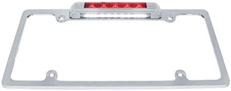 Chrome License Plate Bracket/Red LED Brake Stop Tail Light/LED License Light