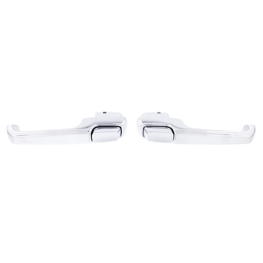 United Pacific 115670 Outside Exterior Door Handle Set for 1967-72 Chevy Truck, Triple Chrome Plated, Die-Cast Metal, Door Handle Kit - One Pair