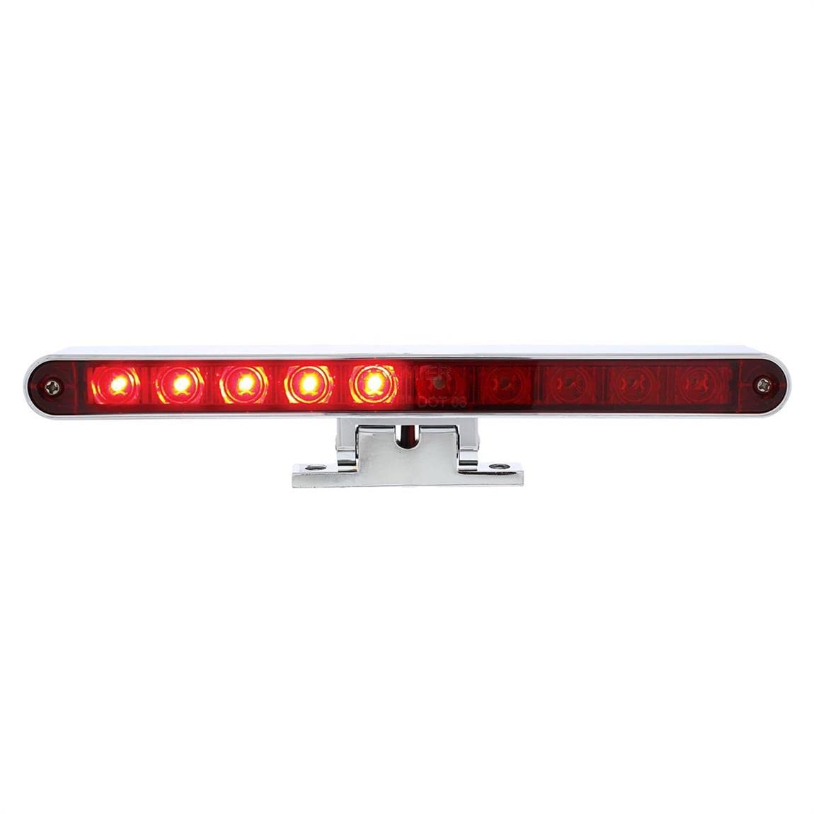 United Pacific LED Third Brake Light with Adjustable Pedestal Base and Split Left/Right Turn Signal Function - RED 33010