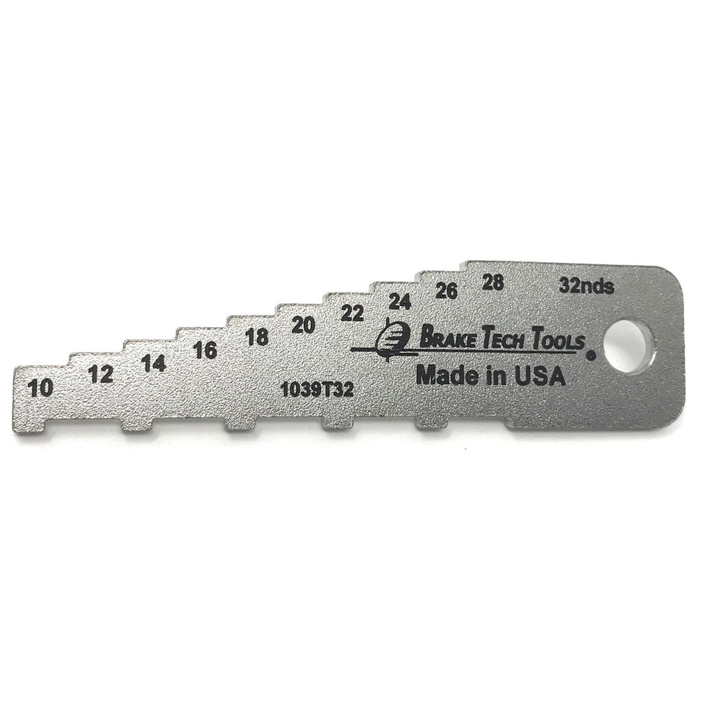 HIGH QUALITY STAINLESS STEEL LASER ENGRAVED BRAKE LINING MEASUREMENT TOOL