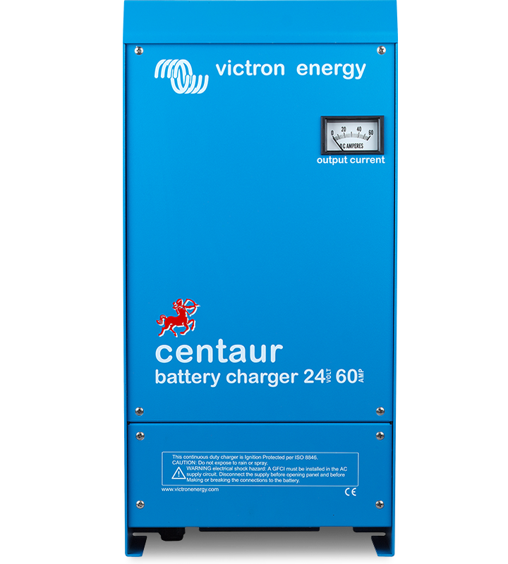 The Centaur range of battery chargers features auto-ranging input covering