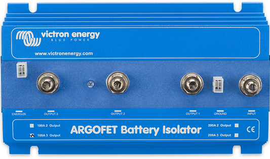 Similarly to Argodiode battery isolators, Argofet isolators allow simultaneous charging