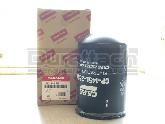 Genuine OEM Yanmar Hydraulic Oil Filter #198119-48310 - FREE Shipping!