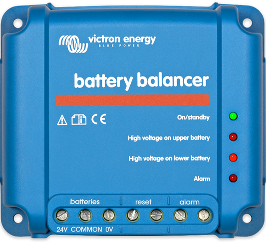 The Battery Balancer equalizes the state of charge of two series connected 12V batteries