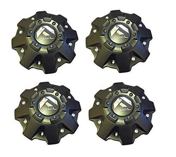 4 Pack Fuel Wheels Black Center Cap CAP 1001-63-B CAP M-447 Five and Six Lugs