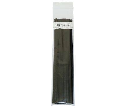 POLYPROPYLENE, 3/8" X 1/16", 30 FT., BLACK