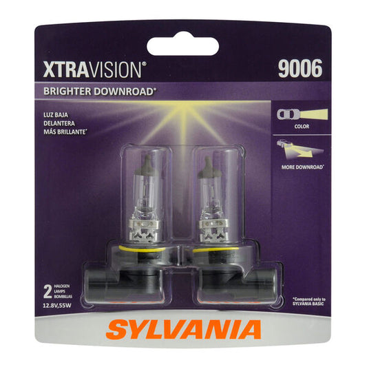 SYLVANIA XtraVision® halogen headlight bulbs provide brighter light on the roadway to improve your visibility