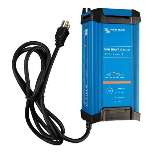 VICTRON ENERGY, BPC121545102, BLUE SMART IP22 CHARGER 12/15(1) 120V NEMA 5-15