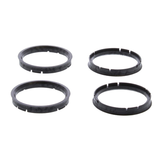 Hub Centric Rings, Plastic, 73mm Wheel Center Diameter, 63.36mm Vehicle Hub Diameter, Set of 4