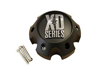 KMC XD 6X135 (FORD) MATTE BLACK CENTER CAP INCLUDES QTY 3 6x45mm CAP SCREWS