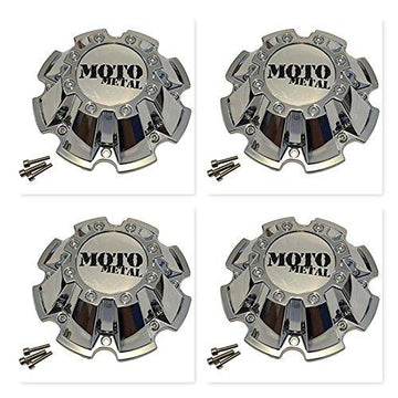 4 Pack Moto Metal CAP M-793 M793CHROME Wheel Center Cap