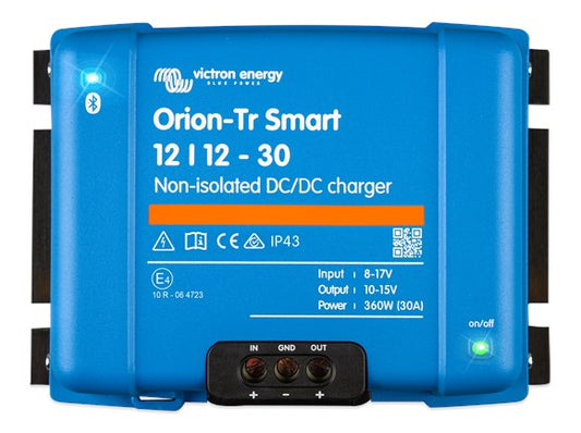 The Orion-Tr Smart DC-DC charger is a professional DC to DC adaptive 3-stage